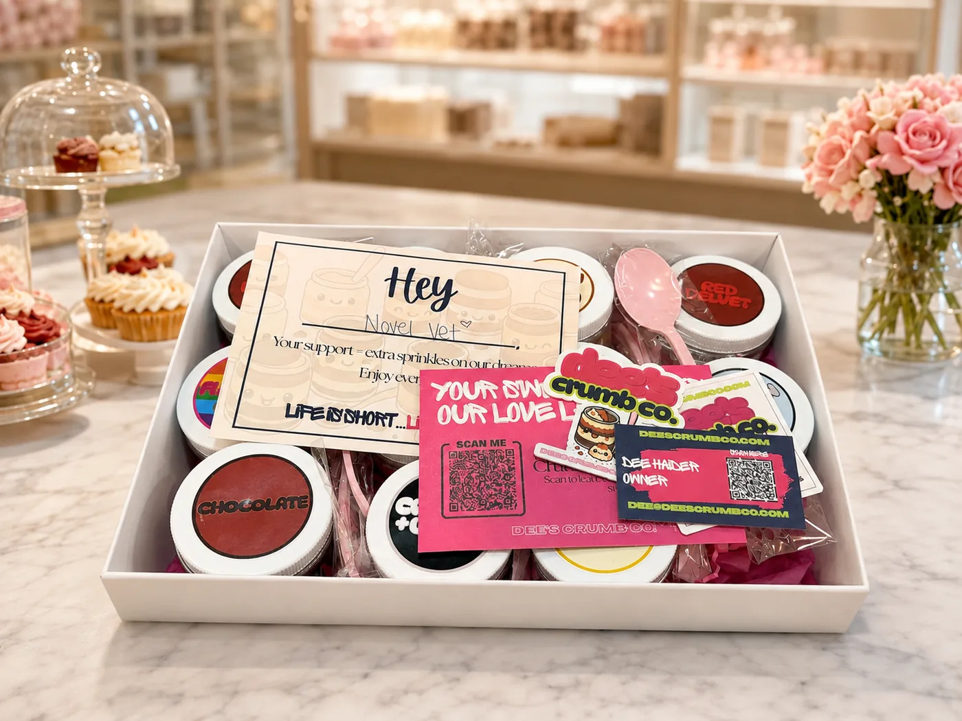 Gift box, ready to fill — Dee's Crumb Co.