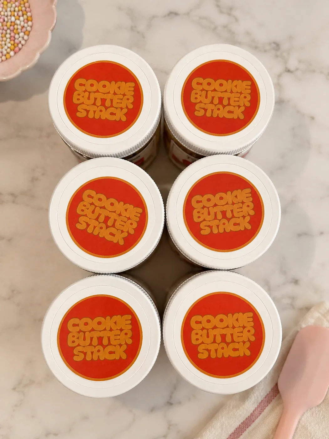 Cookie Butter Stack, top down — Dee's Crumb Co.