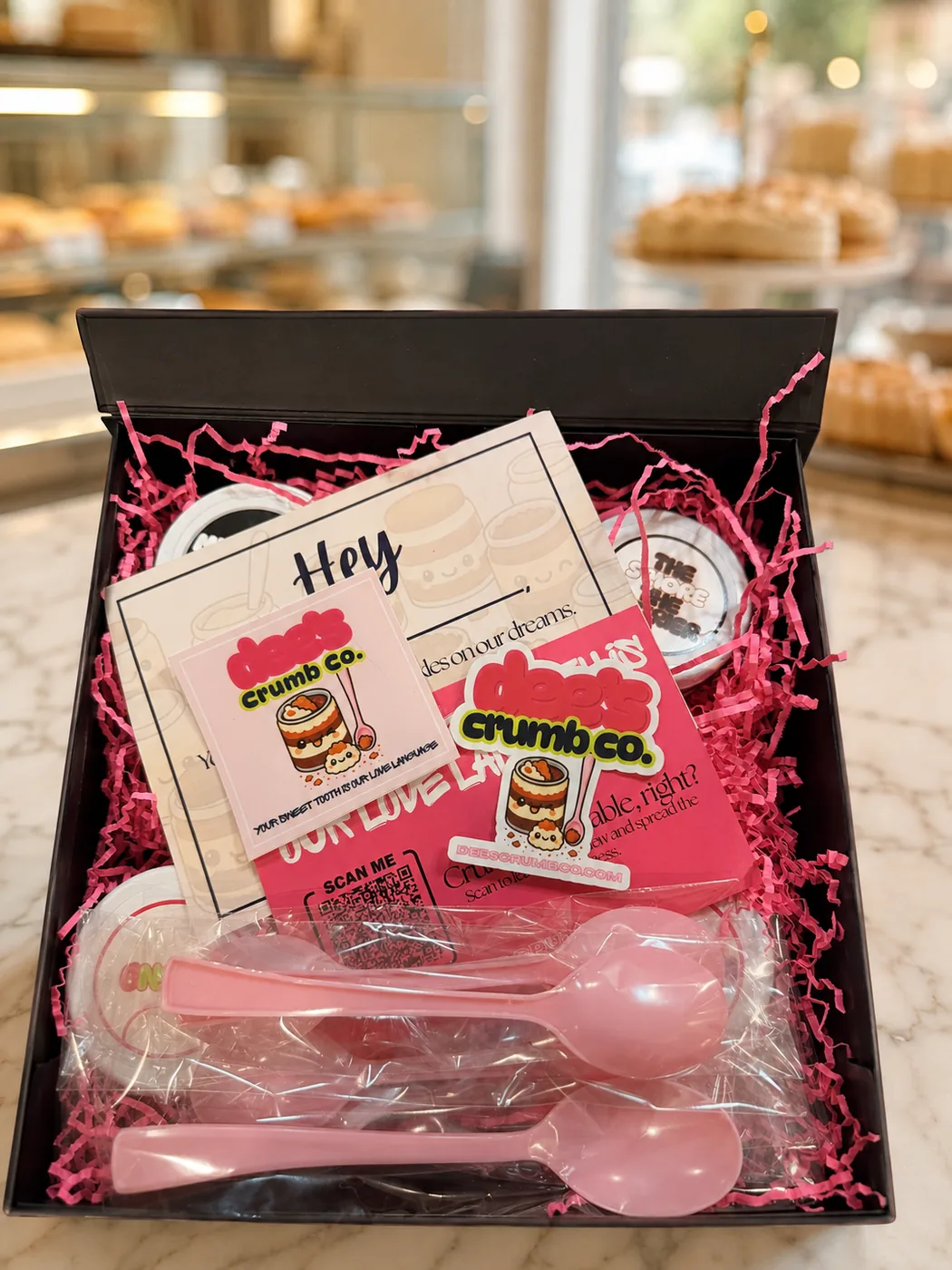 Finished box — Dee's Crumb Co.