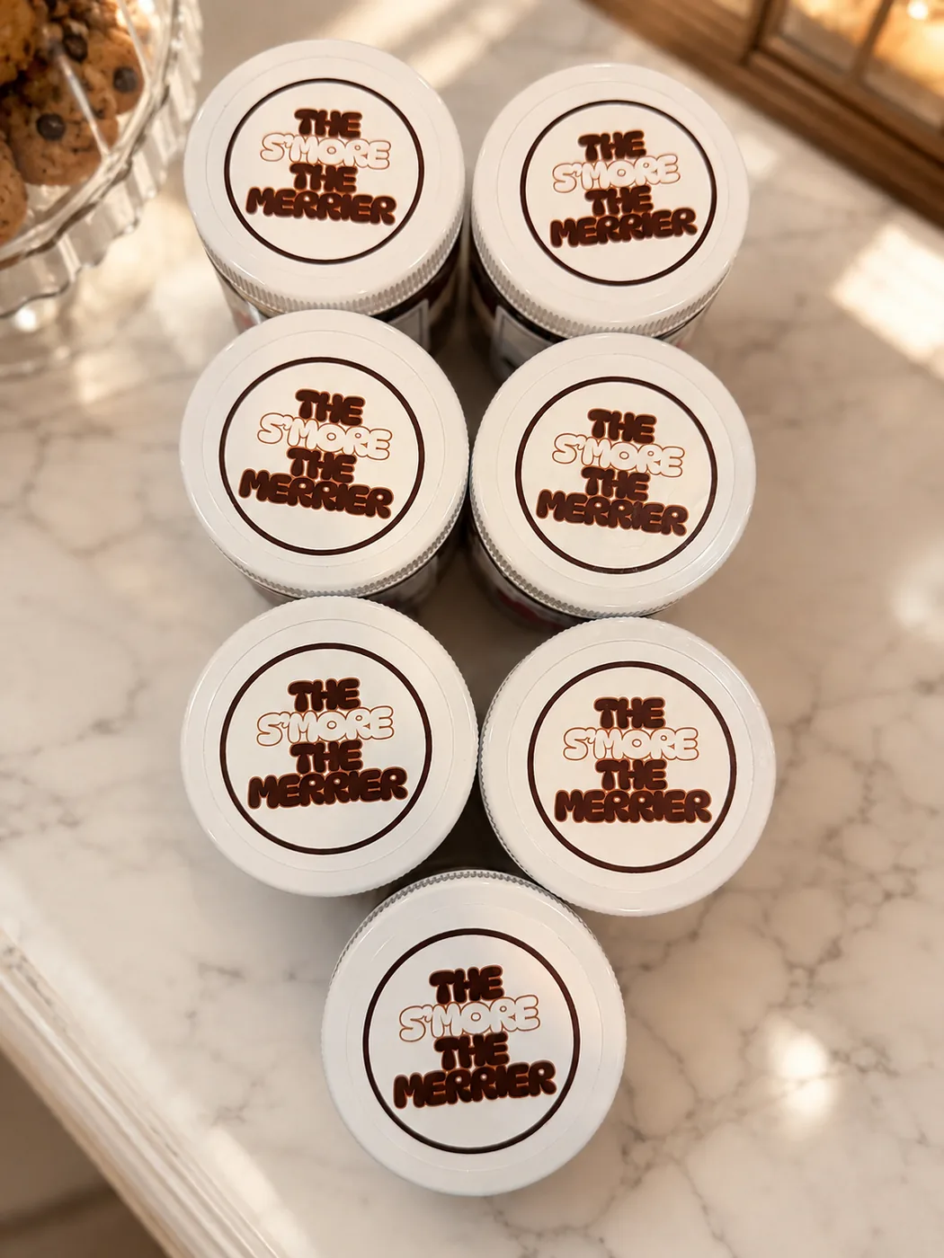 The S'more the Merrier, lids on — Dee's Crumb Co.